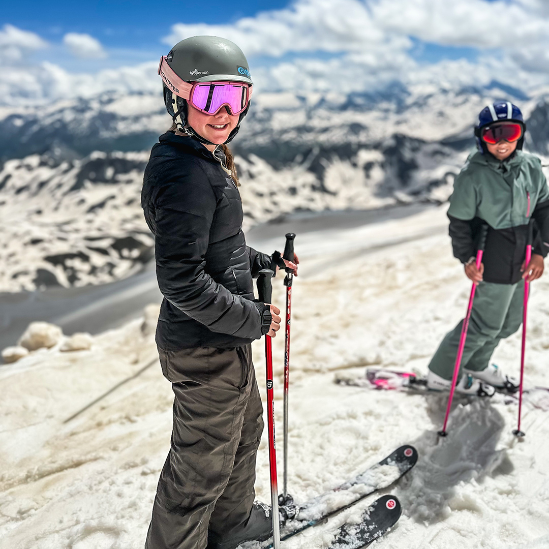 Summer Skiers on Tignes' glacier